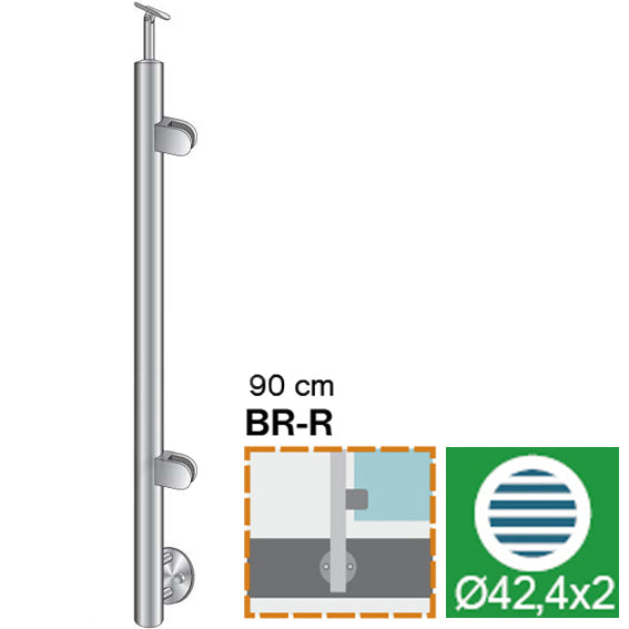 Endfosten, Seitenverankerung - rechts - grade AISI