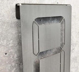 Edelstahl hausnummer "7 SEGMENT" 190x110x1 Unive