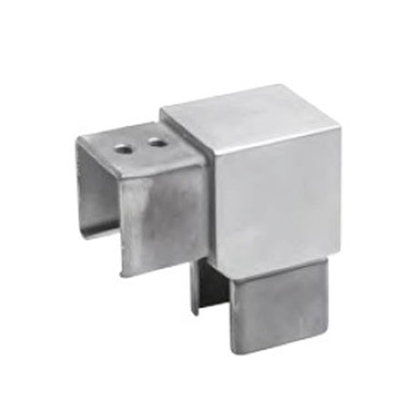 Handlaufübergangsstück, Glas - s Winkelrohr 90°, 4