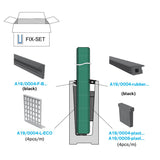 Dichtung für Aluprofil für Ganzglasgeländer