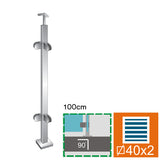 Pfosten, Oberverankerung - beidseitig 90° - grade