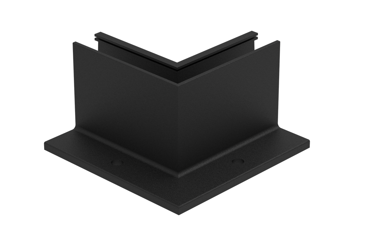 Ecke IN für Aluprofil mit Oberverankerung AL/ELOX/