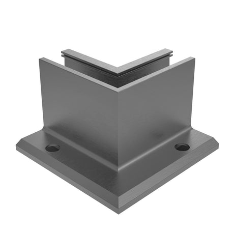 Ecke IN für Aluprofil mit Oberverankerung AL/ELOX/