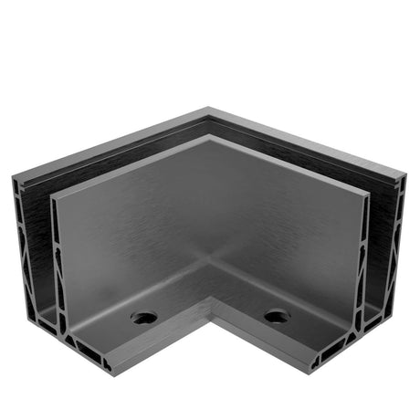 Ecke IN für Aluprofil mit Oberverankerung AL/ELOX/