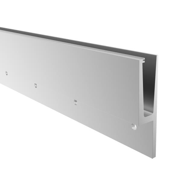 Aluprofil für Ganzglasgeländer - Seitenverankerung