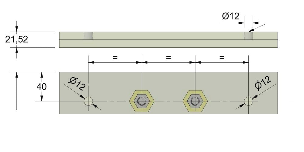 Aluminiumkanal dach profil FIX +1.5°