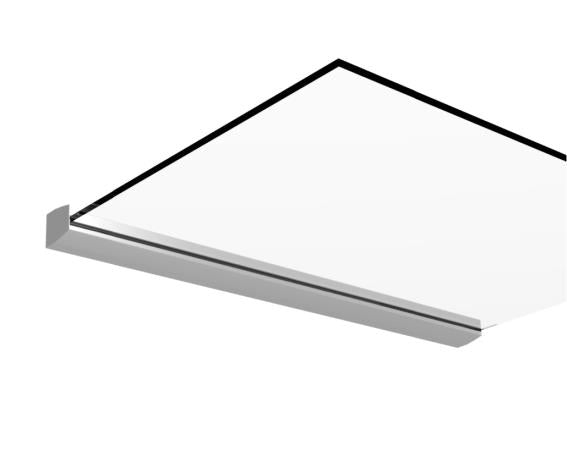 Aluminiumkanal dach profil FIX +1.5°