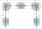 Endpfosten, Oberverankerung - Ecke - grade alu R