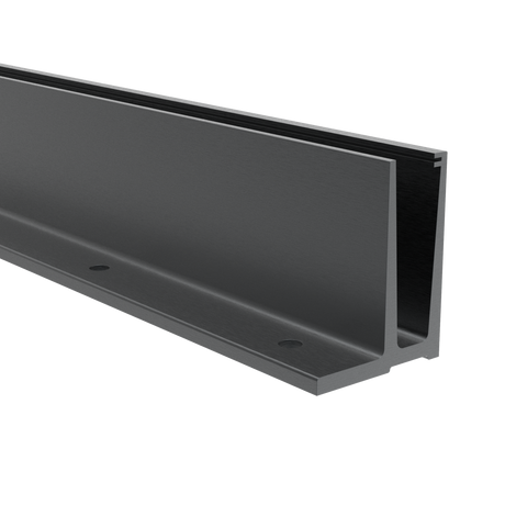 Aluprofil für Ganzglasgeländer - Oberverankerung