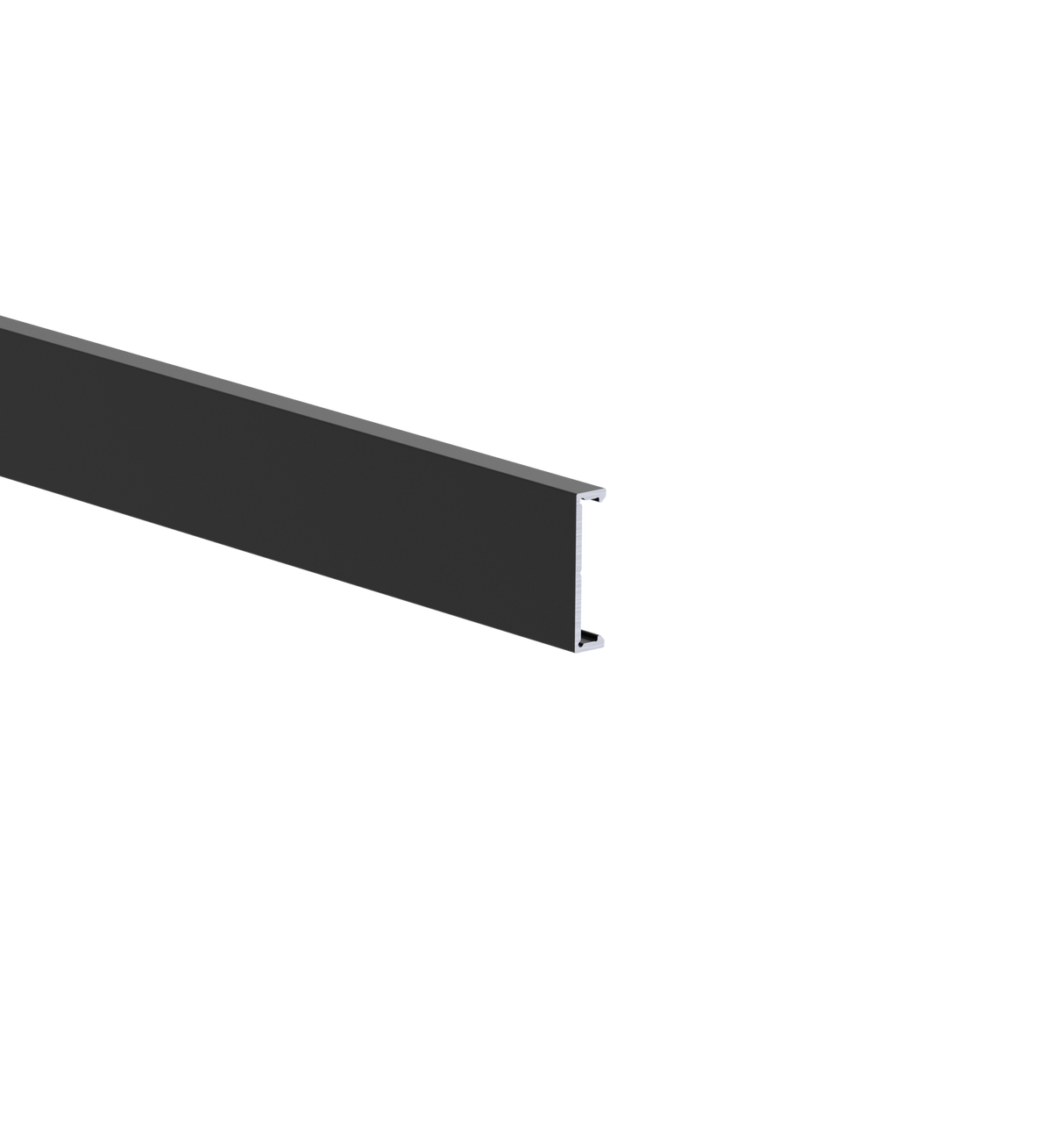 Aluminium-Fassadenleiste 25x6-6000mm R9005
