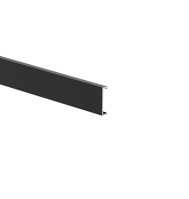 Aluminium-Fassadenleiste 25x6-6000mm R9005