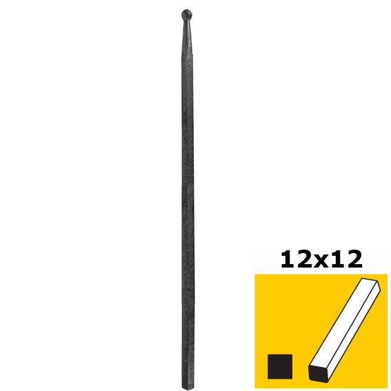 Stab mit Kugel h500, b14, n12x12mm