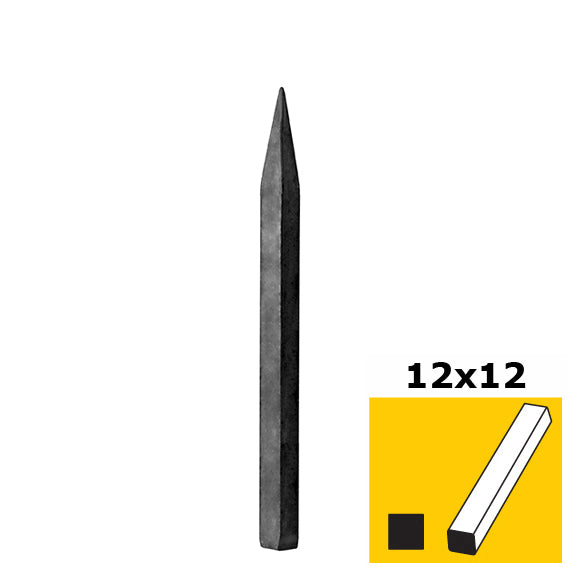 Stab mit Spitze h150, n12x12mm