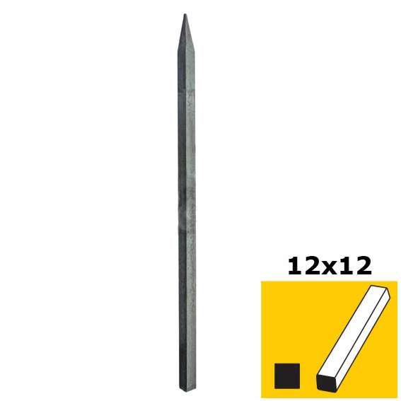 Stab mit Spitze h350, n12x12mm