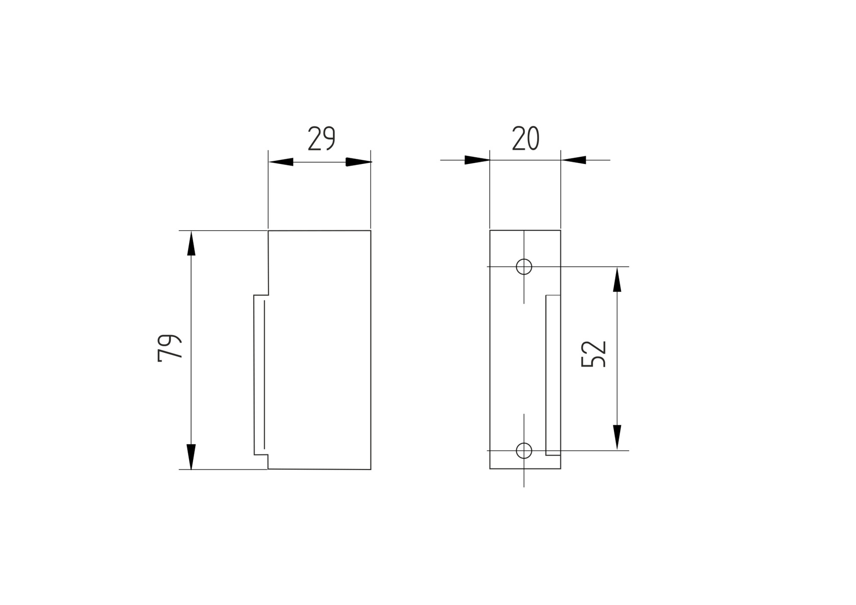 Zámok elektromagnetický s pomocným kontaktom, 12-24V AC/DC