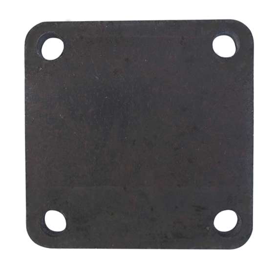 Verankerungsplatte für Pfosten an Mauer 100x100, t8, 4xd10mm