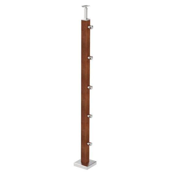 Inox pole, VK-stairs AISI304, 40x40x2/5xd12/H1000m