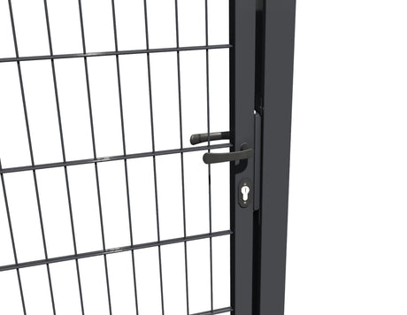 Gate 1pc. 2D BOX ZnPVC 1000x1700mm RAL 7016 anthracite