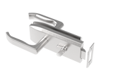 Schlösser für Glastüren inox, glass t 8,10,12mm