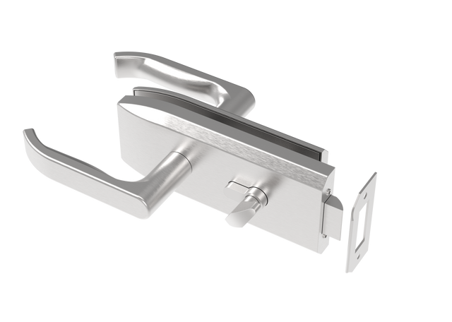Schlösser für Glastüren inox, glass t 8,10,12mm