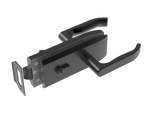 Schlösser für Glastüren inox, glass t 8,10,12mm BLACK