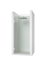 Glastürscharnier  +/- 90° - Montage Glas/Wand flex