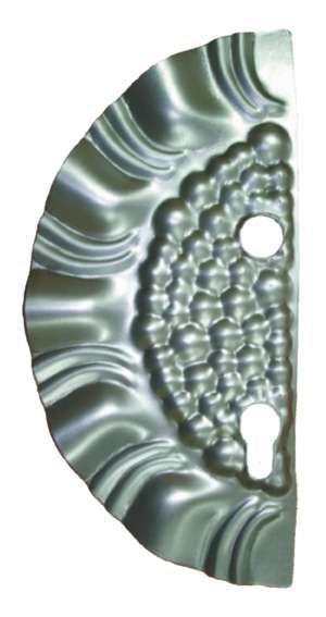 Schlossplatte – links 265x125, t1,2, d19, 90mm