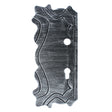 Decorative left gate plate 295x135, t4, d20, 90mm