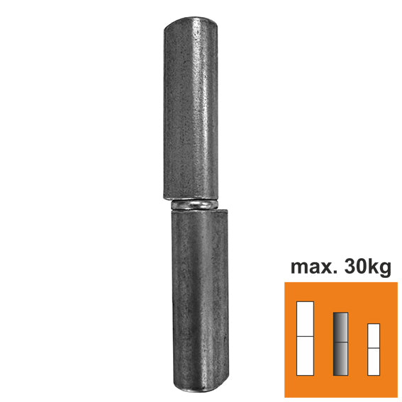 Weldable hinge D16, L120mm