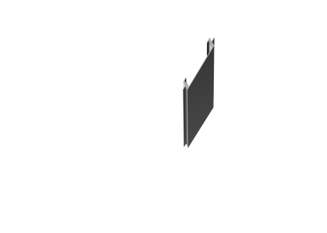 Schmale Abdeckleiste schräg für Pfostenprofile 20mm R7016
