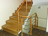 Connector (elbow, transition) for handrail, BEECH