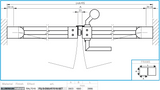 Doppelflügeltor 3,92x1,85m mit Füllung 20x100 R7016 - Set