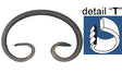 Zierelement 80x50, 12x6mm