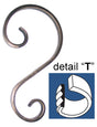 Scroll "S" 230x120/60, 12x6mm