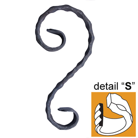 Zierelement 220x100/60, P/030-12x6mm
