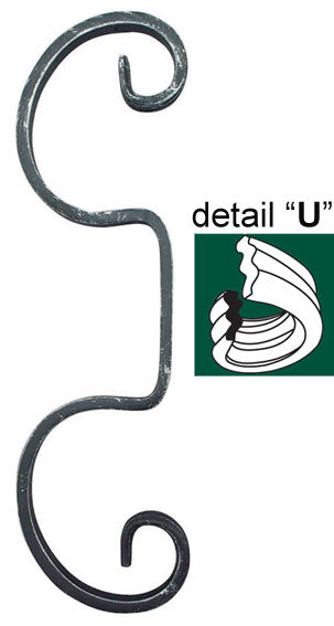 Zierelement 280x80, 12x6mm