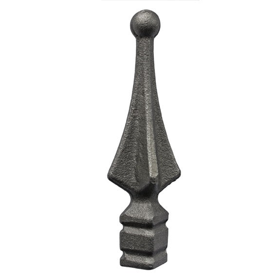 Geschmiedete Zierspitze h125, b27x27, n20x20mm