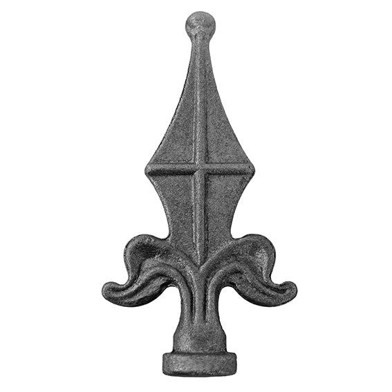 Geschmiedete Zierspitze mit Kugel h135, b69, n26mm