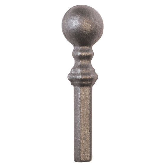 Geschmiedete Zierspitze h98, b25, n11x11,5mm