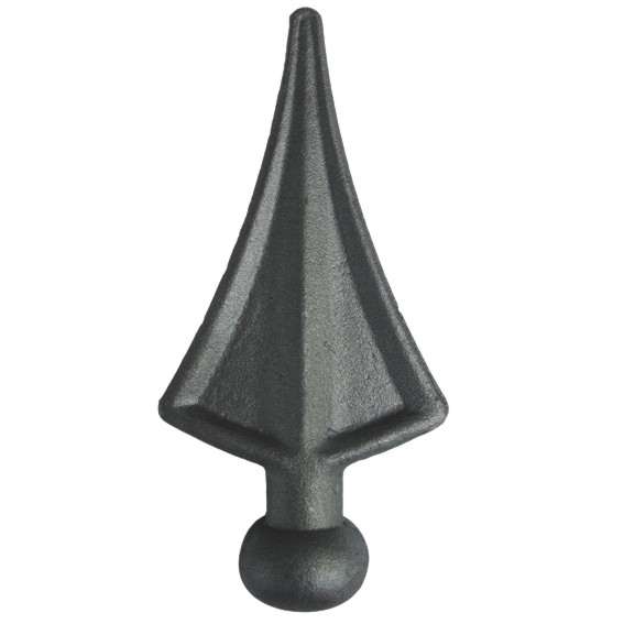 Geschmiedete Zierspitze h125, b65mm