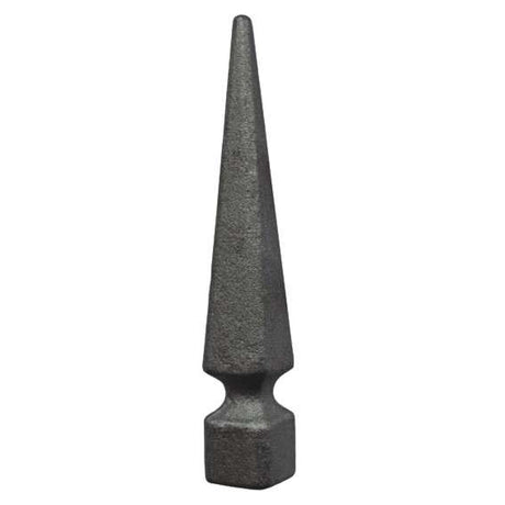 Geschmiedete Zierspitze h160, b23,5, n23x23mm