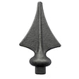 Geschmiedete Zierspitze h140, b60, n14x14mm