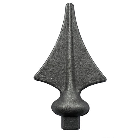 Geschmiedete Zierspitze h140, b60, n14x14mm