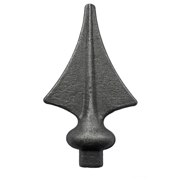 Geschmiedete Zierspitze h140, b60, n14x14mm