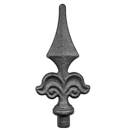 Geschmiedete Zierspitze h150, b65, n15mm