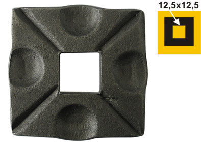 Rosette mit Öffnung 52x52, 13x13, t6mm