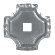 Rosette mit Öffnung 75x75, 16x16, t2,5mm