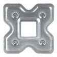 Rosette mit Öffnung 62x62, 16x16, t2mm