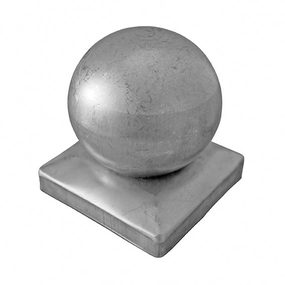 Pfostendeckel mit Kugel 100x100, D100, t1mm