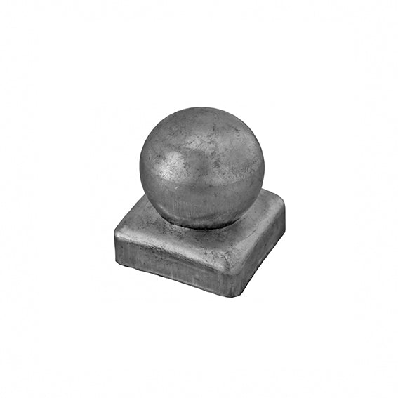 Pfostendeckel mit Kugel 40x40, D40, t0,7mm